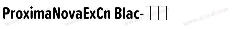 ProximaNovaExCn Blac字体转换